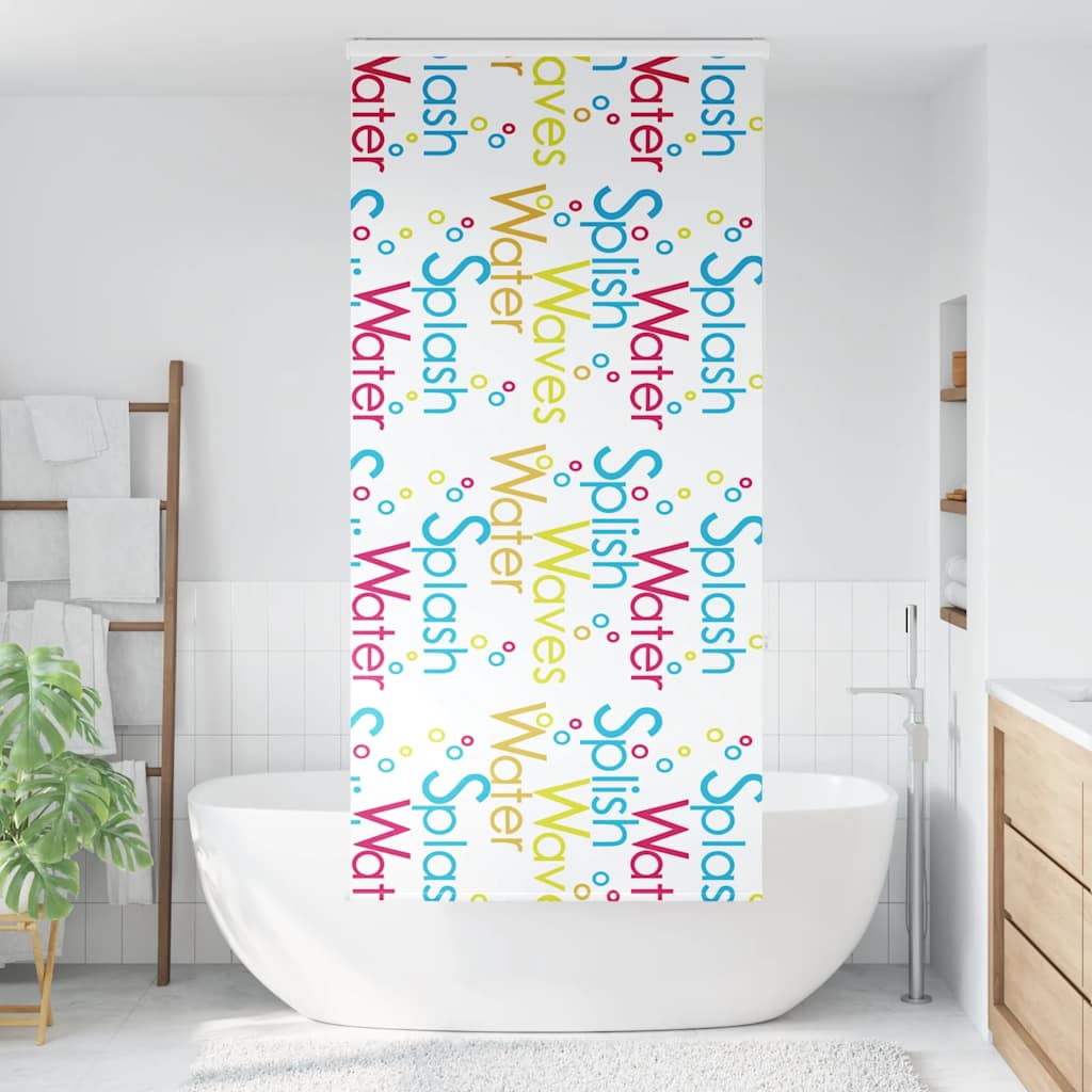 Doucherolgordijn met cassette 110x240 cm stofbreedte 106 cm