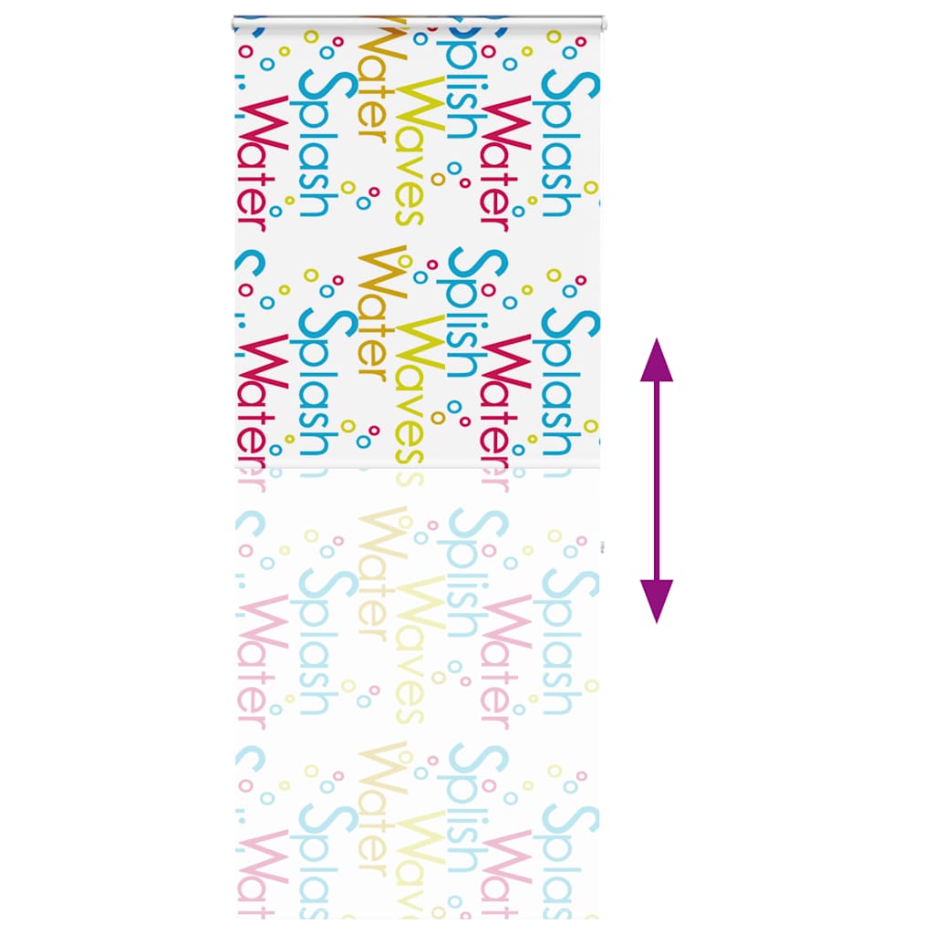 Doucherolgordijn met cassette 110x240 cm stofbreedte 106 cm
