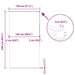 Doucherolgordijn met cassette 130x240 cm stofbreedte 126 cm
