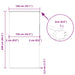 Doucherolgordijn met cassette 140x240 cm stofbreedte 136 cm