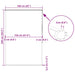 Doucherolgordijn met cassette 160x240 cm stofbreedte 156 cm