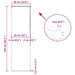 Doucherolgordijn met cassette 60x240 cm stofbreedte 56 cm
