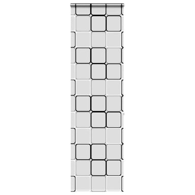 Doucherolgordijn met cassette 70x240 cm stofbreedte 66 cm