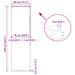 Doucherolgordijn met cassette 80x240 cm stofbreedte 76 cm