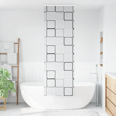 Doucherolgordijn met cassette 80x240 cm stofbreedte 76 cm