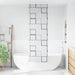 Doucherolgordijn met cassette 80x240 cm stofbreedte 76 cm