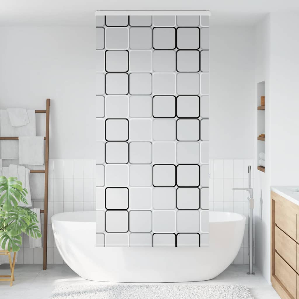 Doucherolgordijn met cassette 110x240 cm stofbreedte 106 cm