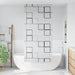Doucherolgordijn met cassette 110x240 cm stofbreedte 106 cm