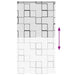 Doucherolgordijn met cassette 120x240 cm stofbreedte 116 cm