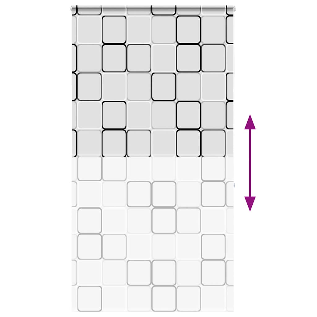 Doucherolgordijn met cassette 130x240 cm stofbreedte 126 cm
