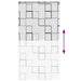 Doucherolgordijn met cassette 140x240 cm stofbreedte 136 cm