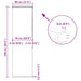 Doucherolgordijn met cassette 80x240 cm stofbreedte 76 cm
