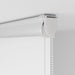 Doucherolgordijn met cassette 80x240 cm stofbreedte 76 cm