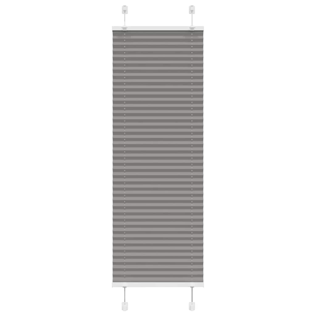 Plissé rolgordijn 50x100 cm stofbreedte 49,4 cm antraciet