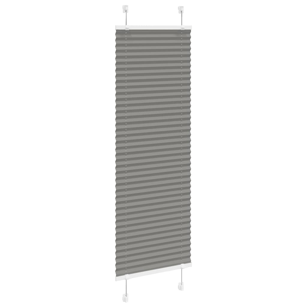 Plissé rolgordijn 50x100 cm stofbreedte 49,4 cm antraciet