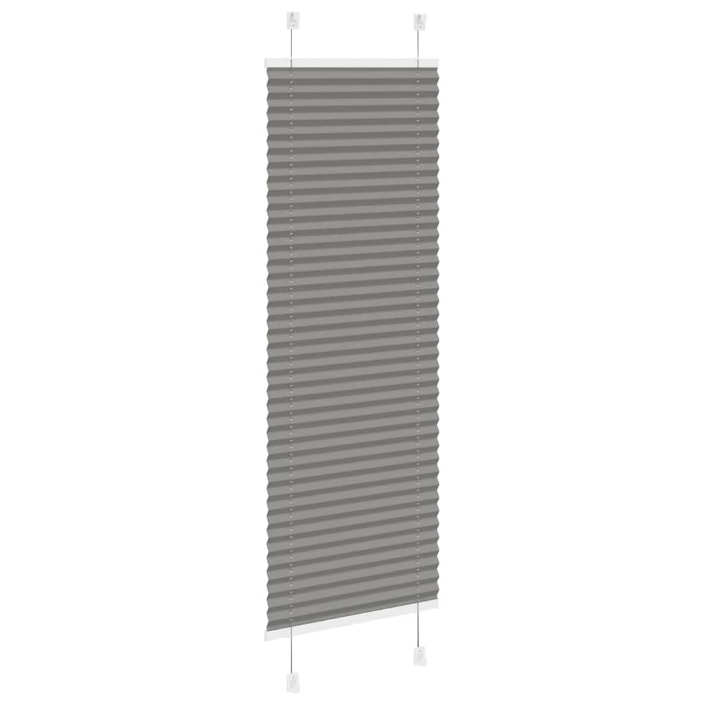 Plissé rolgordijn 50x100 cm stofbreedte 49,4 cm antraciet