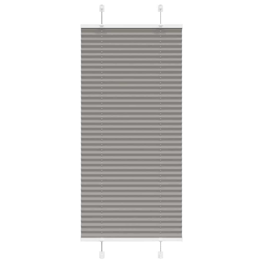 Plissé rolgordijn 60x100 cm stofbreedte 59,4 cm antraciet