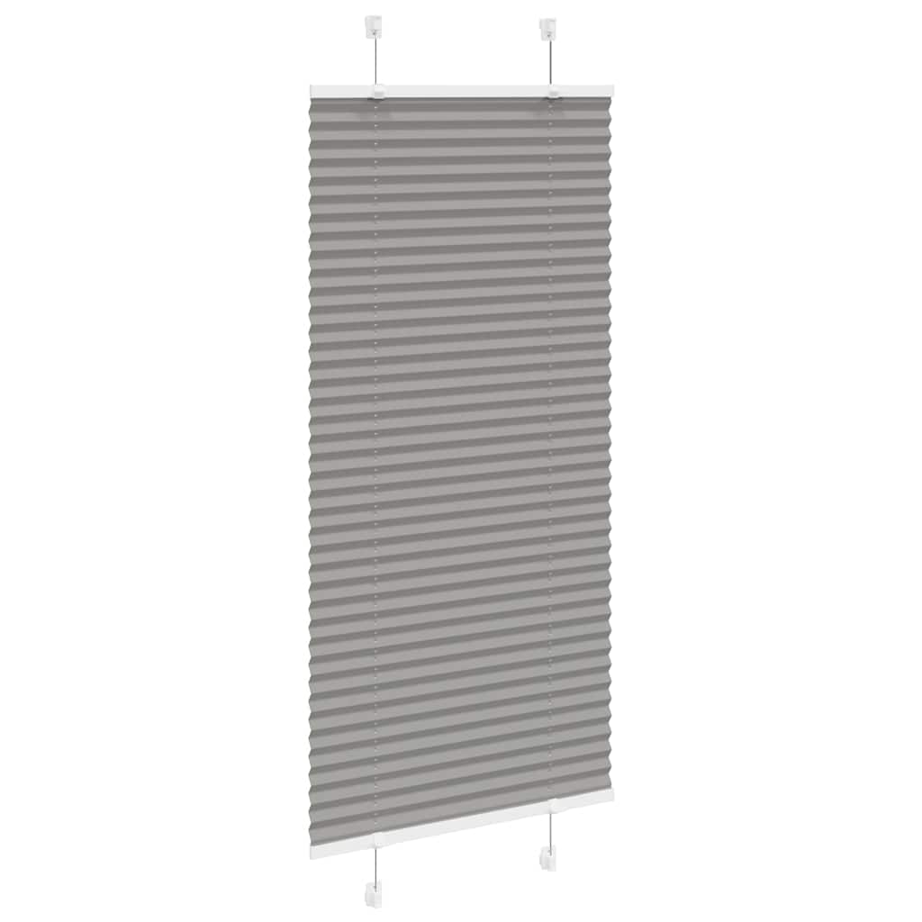 Plissé rolgordijn 60x100 cm stofbreedte 59,4 cm antraciet