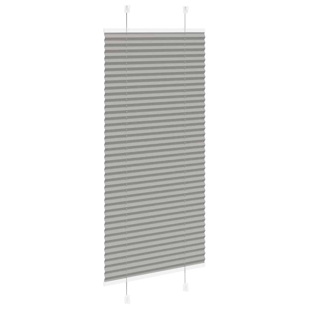 Plissé rolgordijn 60x100 cm stofbreedte 59,4 cm antraciet