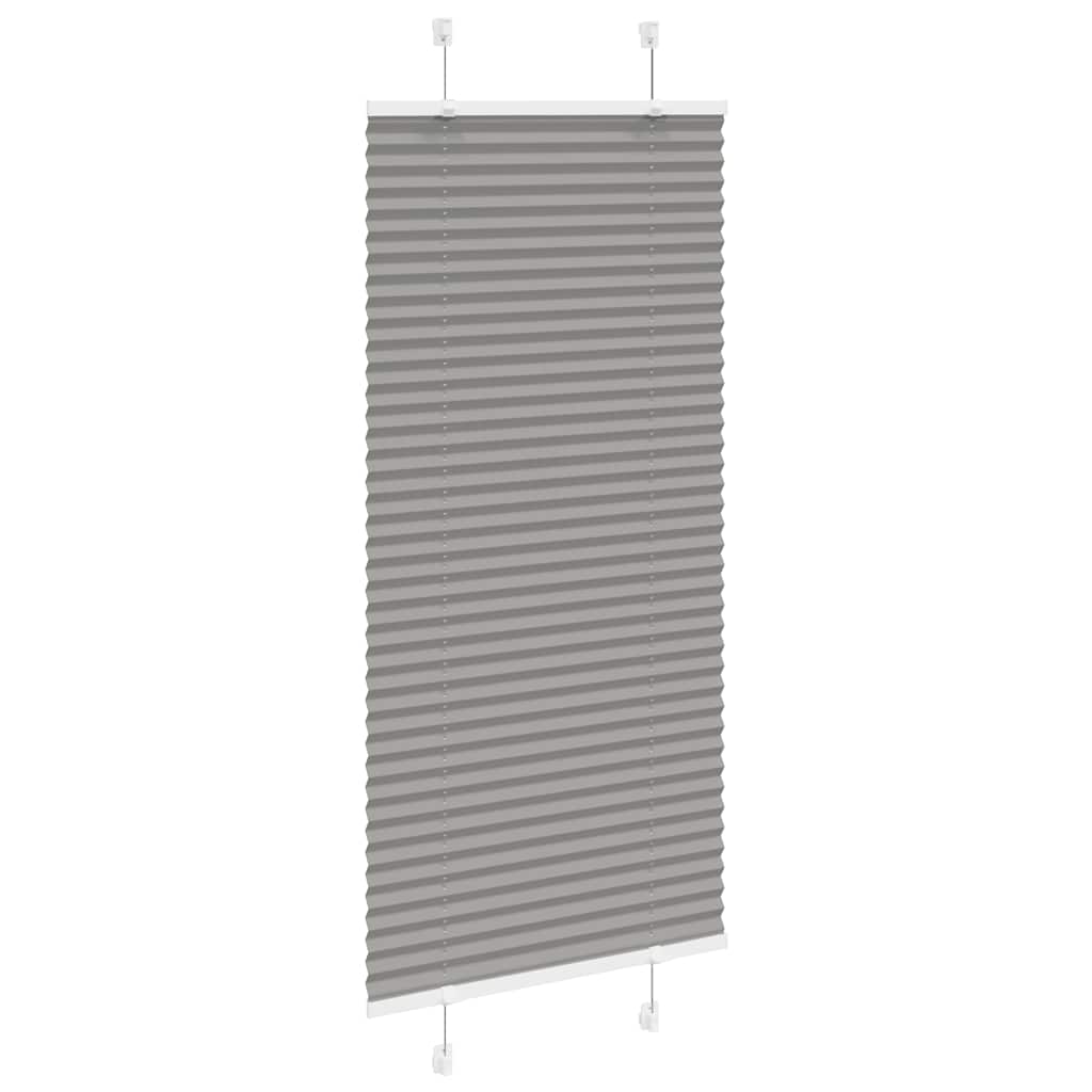 Plissé rolgordijn 65x100 cm stofbreedte 64,4 cm antraciet