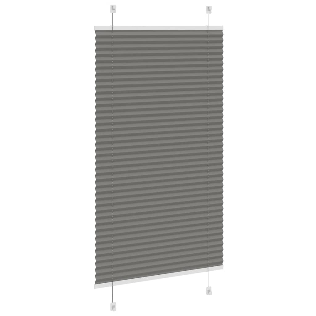 Plissé rolgordijn 70x100 cm stofbreedte 69,4 cm antraciet