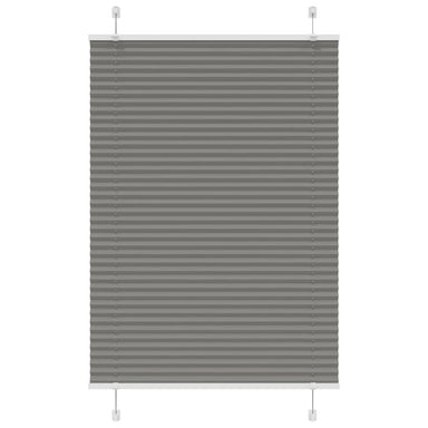 Plissé rolgordijn 100x100 cm stofbreedte 99,4 cm antraciet