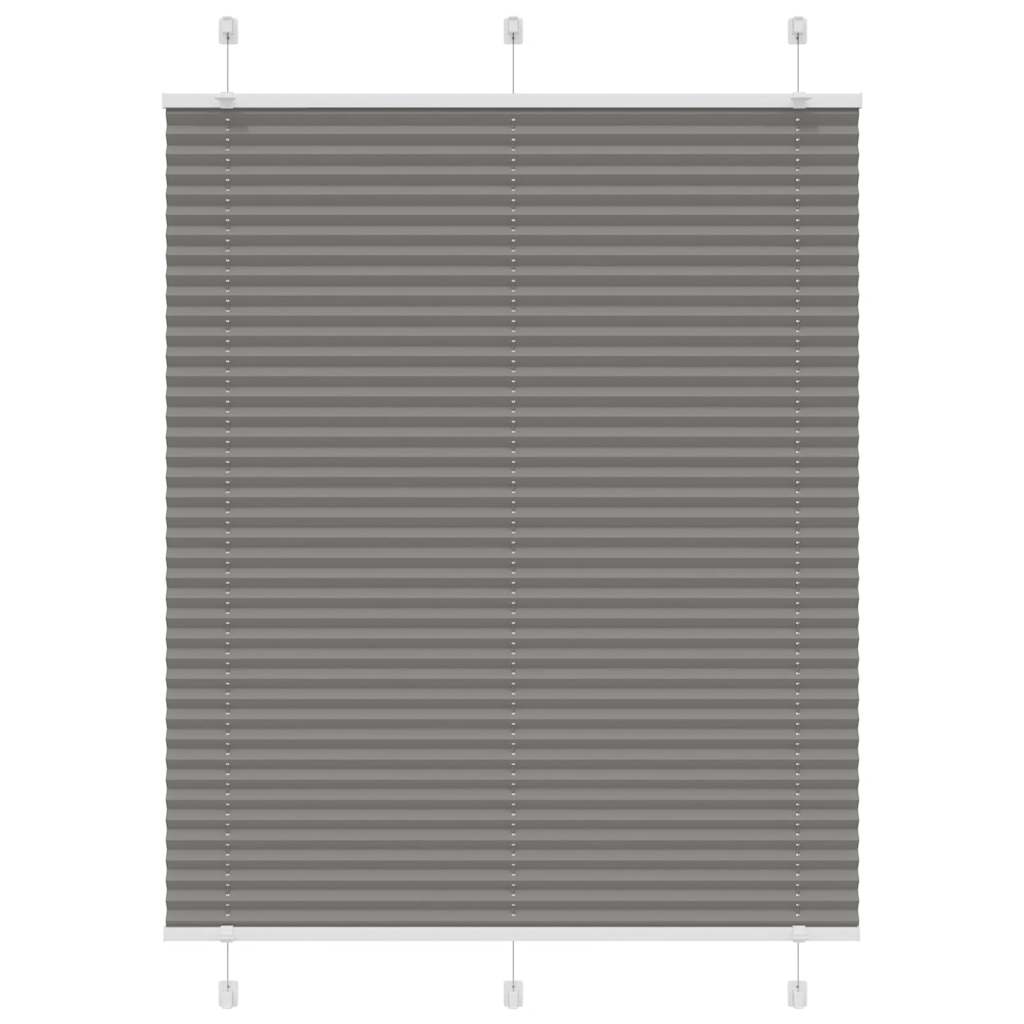 Plissé rolgordijn 105x100 cm stofbreedte 104,4 cm antraciet