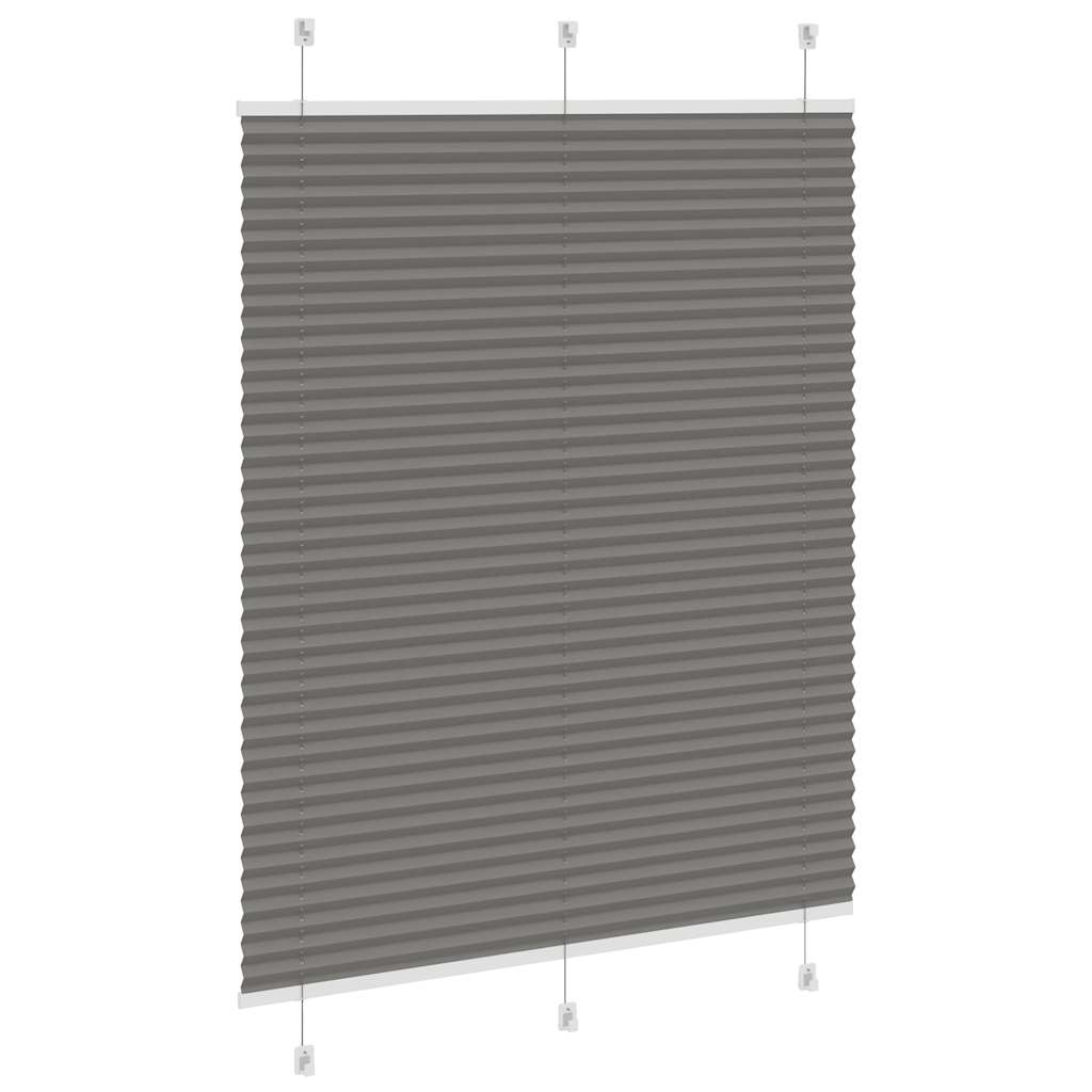 Plissé rolgordijn 105x100 cm stofbreedte 104,4 cm antraciet