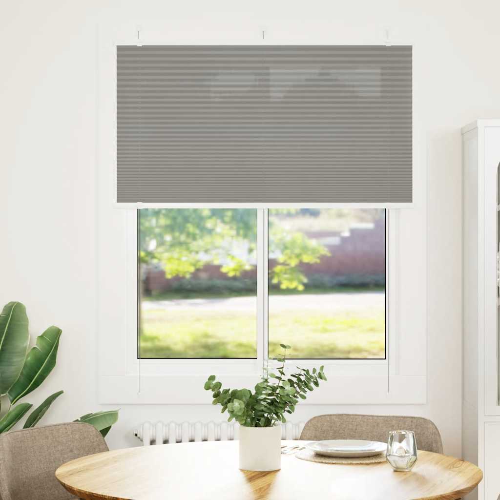 Plissé rolgordijn 105x100 cm stofbreedte 104,4 cm antraciet