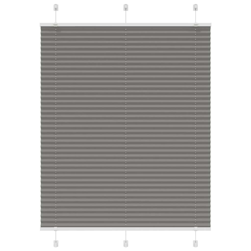 Plissé rolgordijn 110x100 cm stofbreedte 109,4 cm antraciet