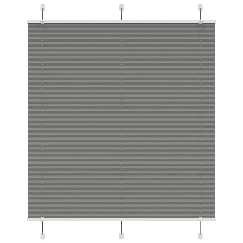 Plissé rolgordijn 120x100 cm stofbreedte 119,4 cm antraciet