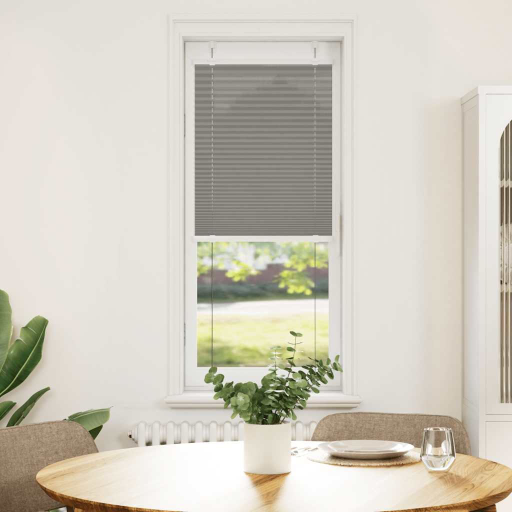 Plissé rolgordijn 45x150 cm stofbreedte 44,4 cm antraciet