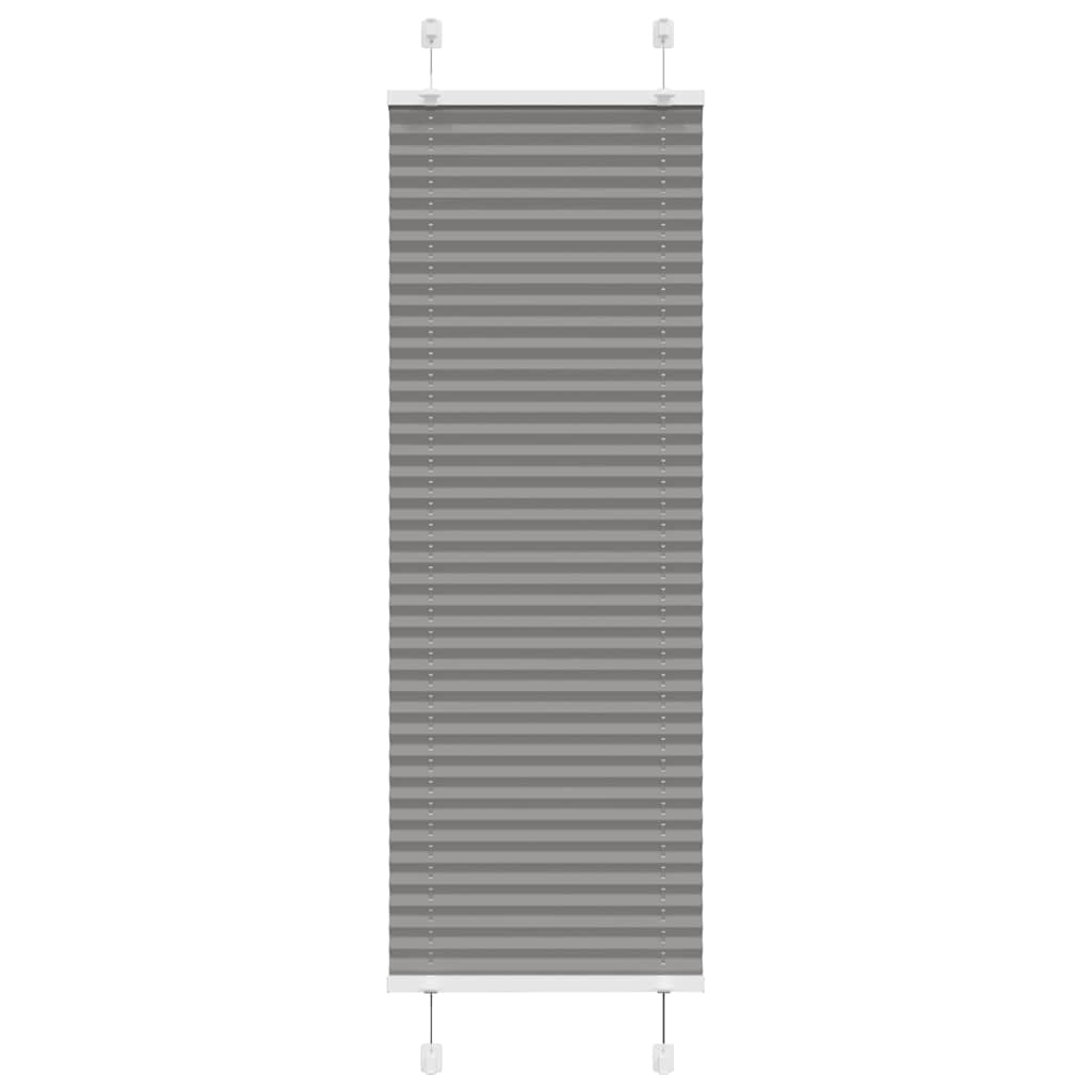 Plissé rolgordijn 50x150 cm stofbreedte 49,4 cm antraciet
