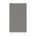 Plissé rolgordijn 70x150 cm stofbreedte 69,4 cm antraciet