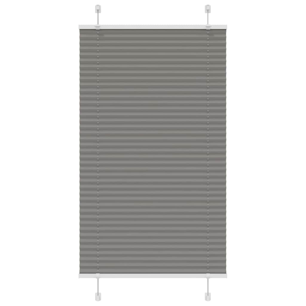 Plissé rolgordijn 80x150 cm stofbreedte 79,4 cm antraciet