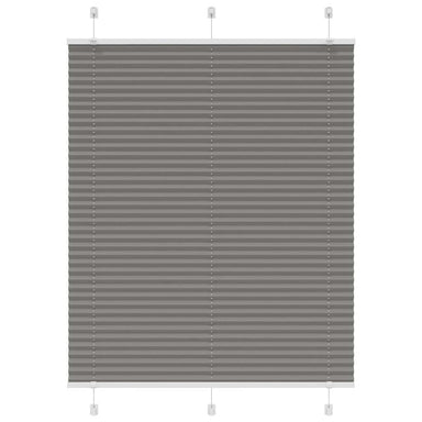 Plissé rolgordijn 105x150 cm stofbreedte 104,4 cm antraciet