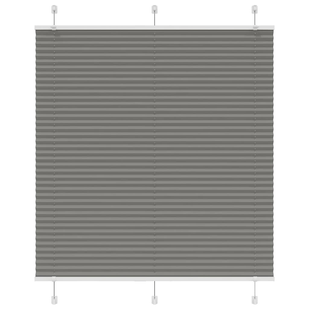 Plissé rolgordijn 115x150 cm stofbreedte 114,4 cm antraciet