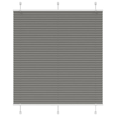 Plissé rolgordijn 115x150 cm stofbreedte 114,4 cm antraciet