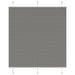 Plissé rolgordijn 120x150 cm stofbreedte 119,4 cm antraciet