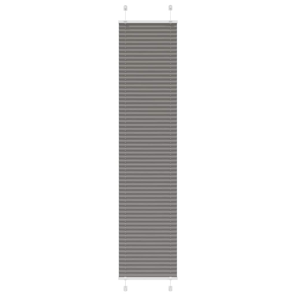 Plissé rolgordijn 40x200 cm stofbreedte 39,4 cm antraciet