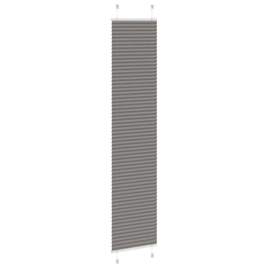 Plissé rolgordijn 40x200 cm stofbreedte 39,4 cm antraciet