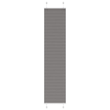 Plissé rolgordijn 45x200 cm stofbreedte 44,4 cm antraciet