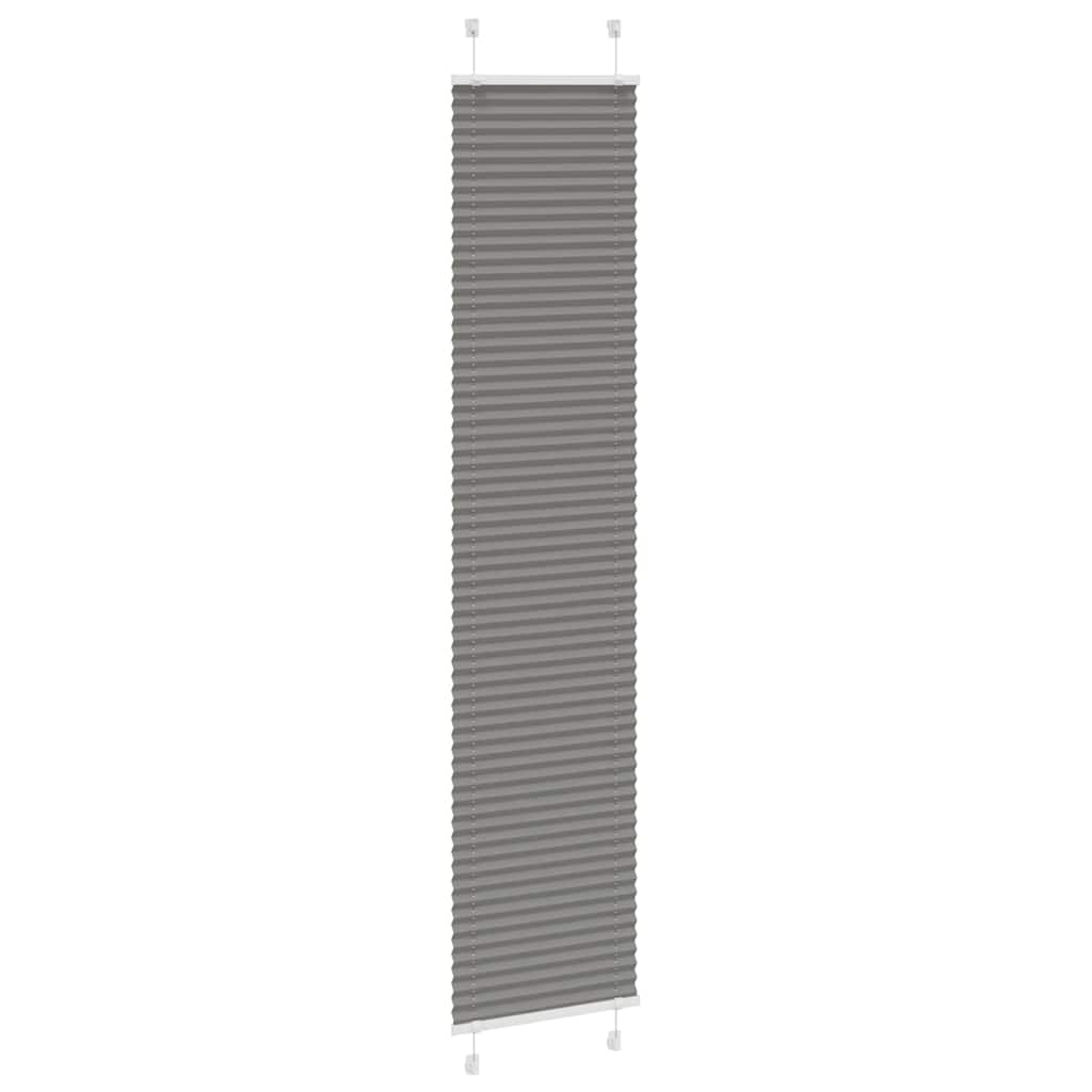 Plissé rolgordijn 50x200 cm stofbreedte 49,4 cm antraciet
