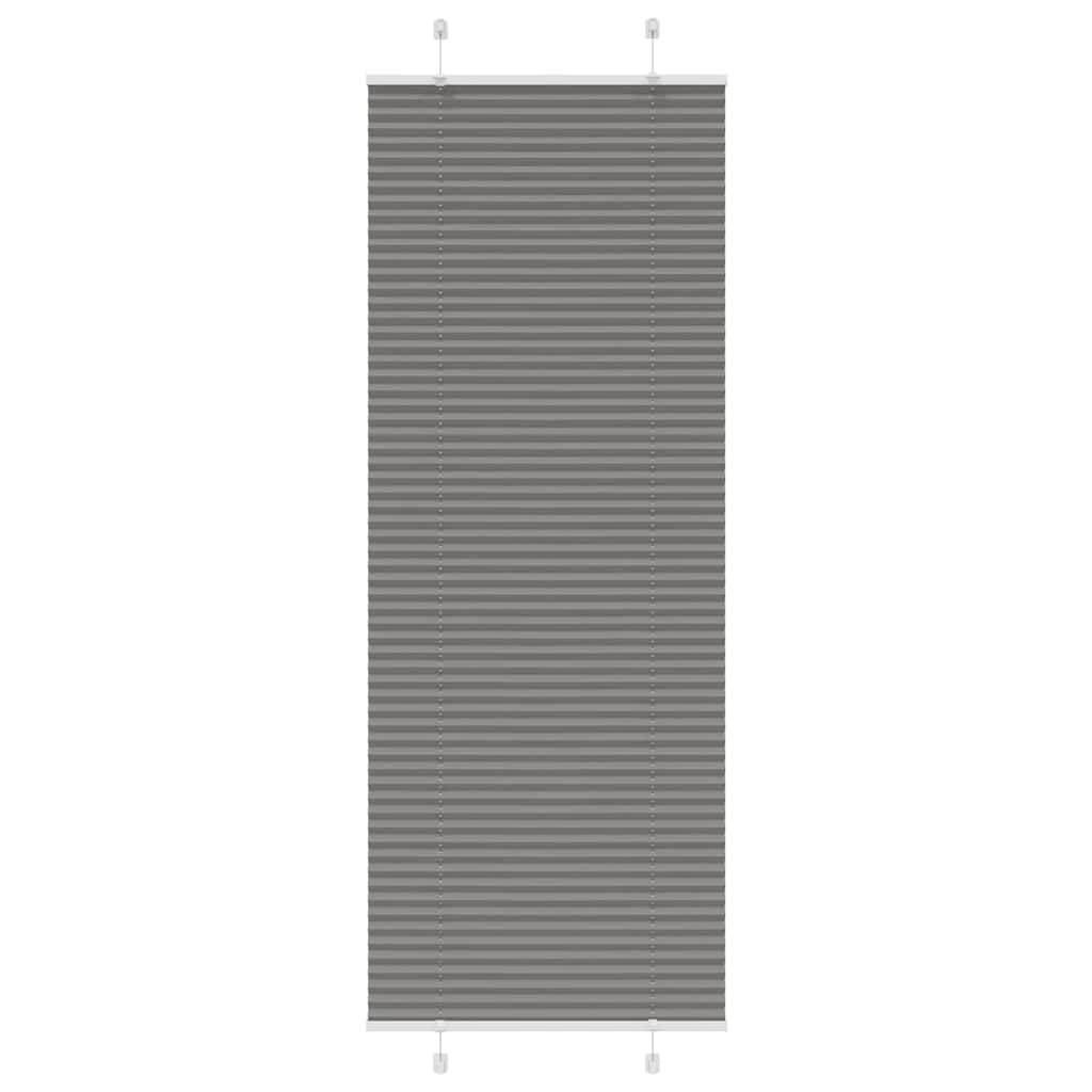 Plissé rolgordijn 75x200 cm stofbreedte 74,4 cm antraciet