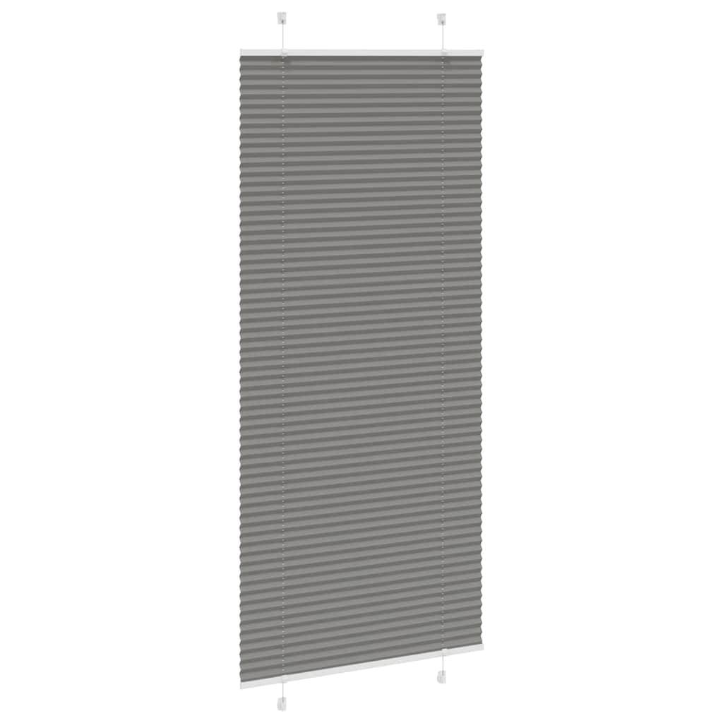 Plissé rolgordijn 90x200 cm stofbreedte 89,4 cm antraciet