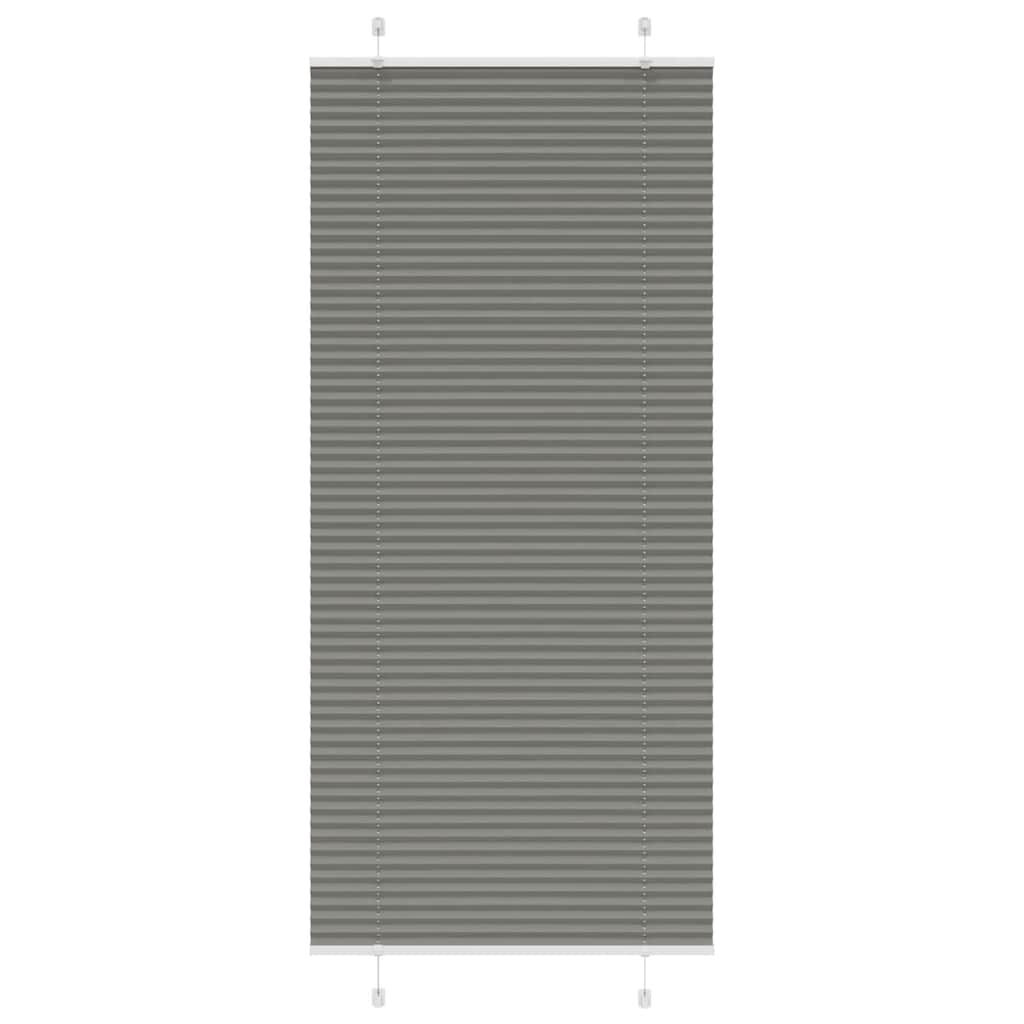 Plissé rolgordijn 95x200 cm stofbreedte 94,4 cm antraciet