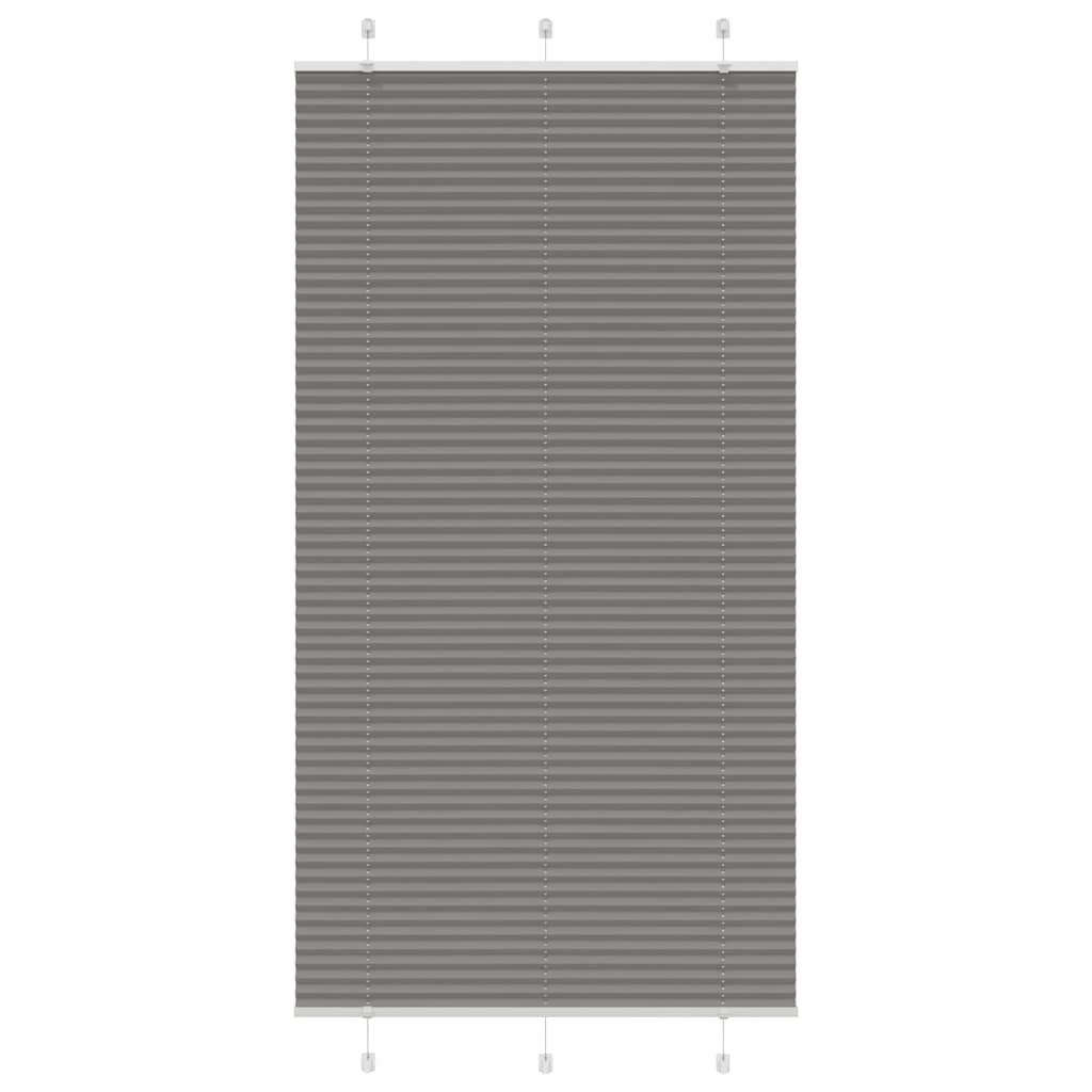 Plissé rolgordijn 105x200 cm stofbreedte 104,4 cm antraciet