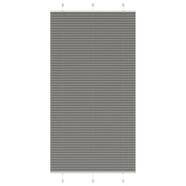 Plissé rolgordijn 105x200 cm stofbreedte 104,4 cm antraciet