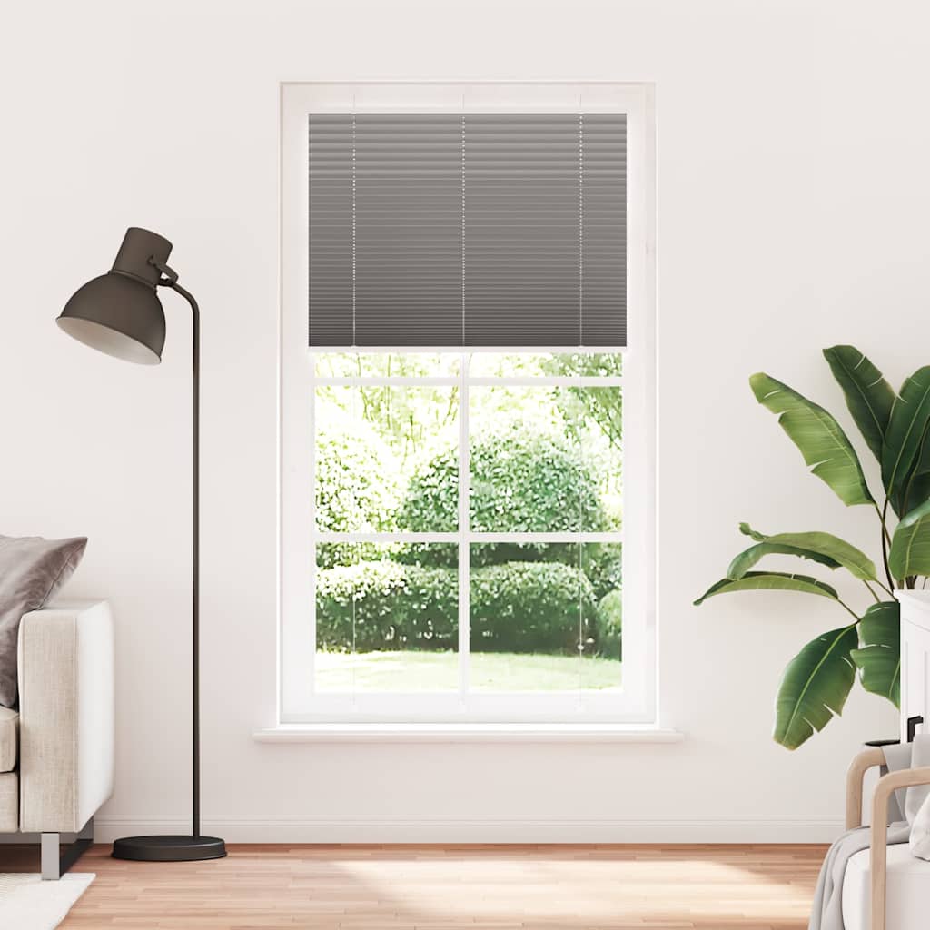 Plissé rolgordijn 105x200 cm stofbreedte 104,4 cm antraciet