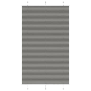 Plissé rolgordijn 115x200 cm stofbreedte 114,4 cm antraciet